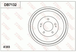 Brake Drum DB7132 - TRW