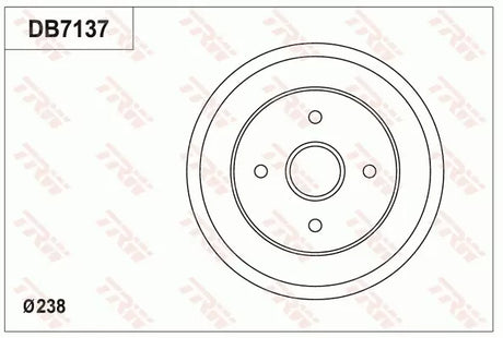 Brake Drum DB7137 - TRW