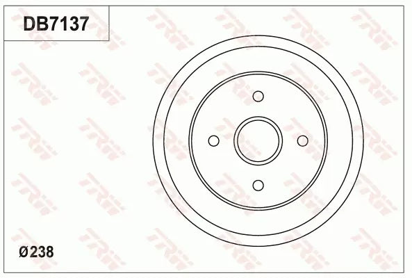 Brake Drum DB7137 - TRW