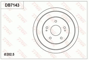 Brake Drum DB7143 - TRW