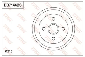 Brake Drum DB7144BS - TRW