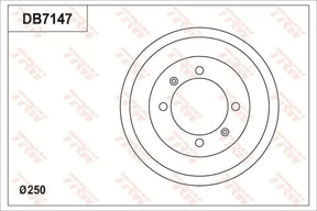 Brake Drum DB7147 - TRW