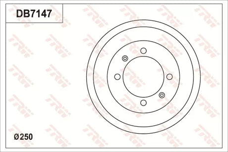 Brake Drum DB7147 - TRW