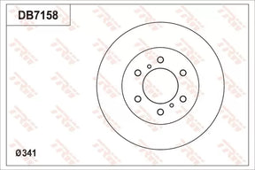 Brake Drum DB7158 - TRW