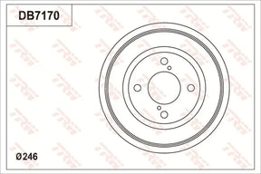 Brake Drum DB7170 - TRW