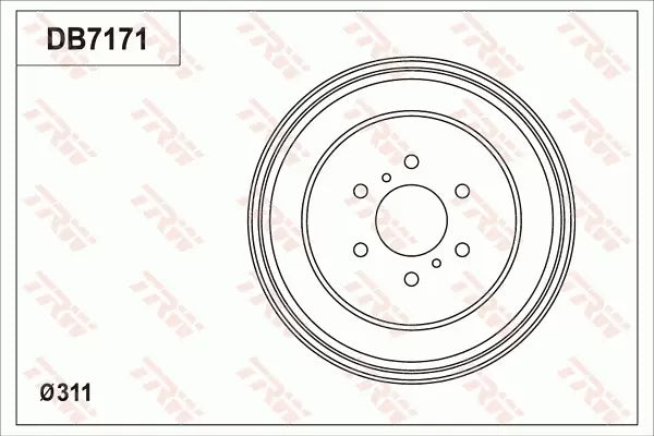 Brake Drum DB7171 - TRW