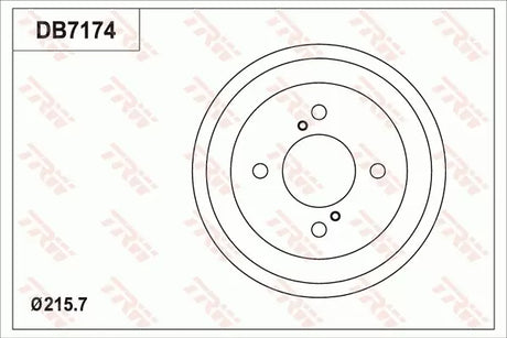 Brake Drum DB7174 - TRW