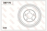 Brake Drum DB7176 - TRW