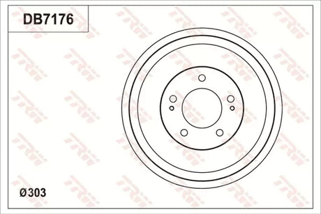Brake Drum DB7176 - TRW