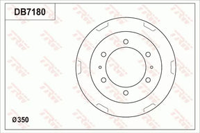 Brake Drum DB7186 - TRW