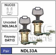 Door Locks pair NDL33A - Nice Products | Universal Auto Spares