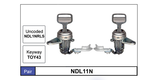 Door Locks pair NDL11N - Nice Products | Universal Auto Spares