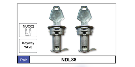 Door Locks pair NDL88 - Nice Products | Universal Auto Spares