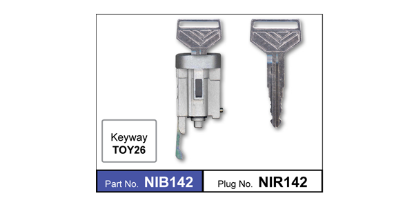 Ignition Barrel NIB142 - Nice Products | Universal Auto Spares