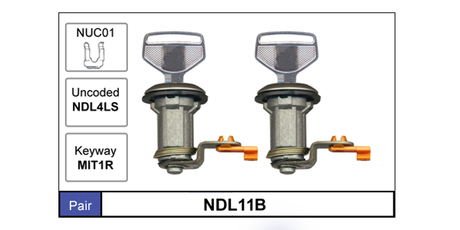 Door Locks pair NDL11B - Nice Products | Universal Auto Spares