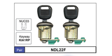 Door Locks pair NDL22F - Nice Products | Universal Auto Spares