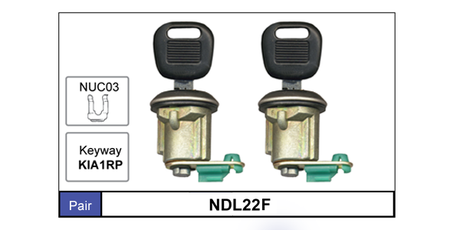 Door Locks pair NDL22F - Nice Products | Universal Auto Spares