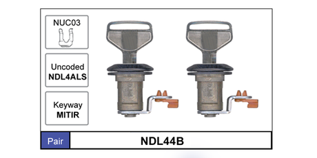 Door Locks pair NDL44B - Nice Products | Universal Auto Spares