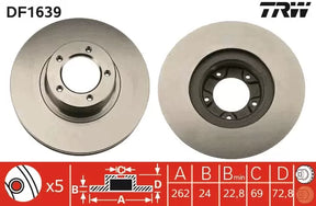 Brake Disc DF4639 - TRW
