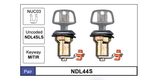 Door Locks pair NDL44S - Nice Products | Universal Auto Spares