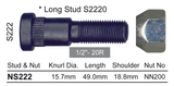 Stud & Nut NS222 - Nice Products | Universal Auto Spares