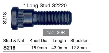 Wheel Stud S218 - Nice Products | Universal Auto Spares