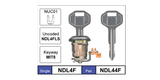 Door Lock NDL4F - Nice Products | Universal Auto Spares
