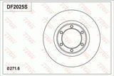 Brake Disc DF2025S - TRW