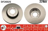 Brake Disc DF2602S - TRW