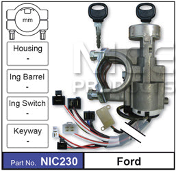 Lock & Switch NIC230 - Nice Products | Universal Auto Spares