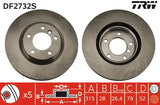 Brake Disc DF2732S - TRW