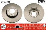 Brake Disc DF2733S - TRW