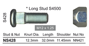 Stud & Nut NS428 - Nice Products | Universal Auto Spares