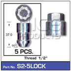 Lock Nuts (set of 5) S2-5LOCK - Nice Products | Universal Auto Spares
