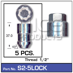 Lock Nuts (set of 5) S2-5LOCK - Nice Products | Universal Auto Spares