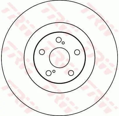 Brake Disc DF4101S - TRW