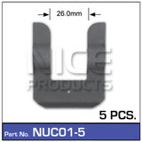 Retainer -U- NUC01-5 - Nice Products | Universal Auto Spares