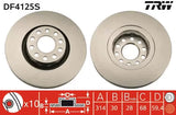 Brake Disc DF4125S - TRW