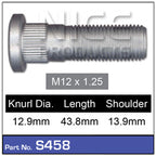 Wheel Stud (457) S458 - Nice Products | Universal Auto Spares