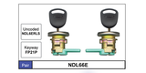 Door Locks Pair NDL66E - Nice Products | Universal Auto Spares