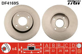 Brake Disc DF4169S - TRW