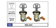 Door Locks pair NDL44C - Nice Products | Universal Auto Spares