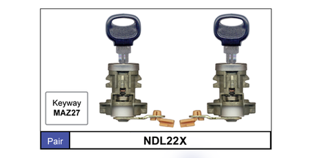 Door Locks pair NDL22X - Nice Products | Universal Auto Spares