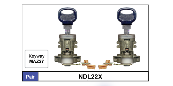Door Locks pair NDL22X - Nice Products | Universal Auto Spares