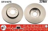 Brake Disc DF4187S - TRW