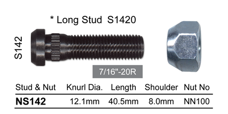 Stud & Nut NS142 - Nice Products | Universal Auto Spares