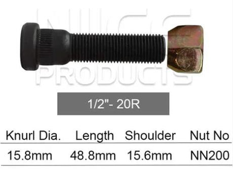 Stud & Nut NS217 - Nice Products | Universal Auto Spares