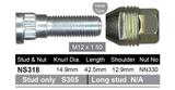 Stud & Nut NS318 - Nice Products | Universal Auto Spares