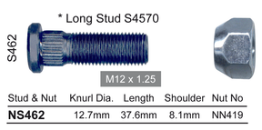 Stud & Nut NS462 - Nice Products | Universal Auto Spares