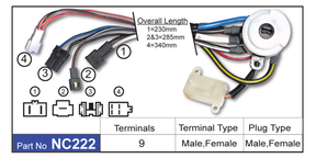 Ignition Switch NC222 - Nice Products | Universal Auto Spares